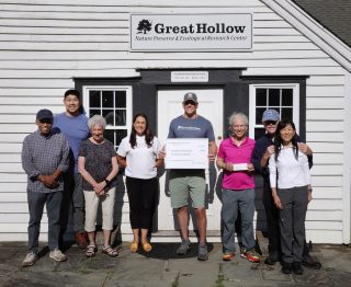 Thank you to all the Great Hollow Juried Art Show 2025 artists, sponsors and supporters who helped raise funds for Great Hollow Nature Preserve.  The Great Hollow Photographers Club presented a check for $1600 to Chad Seewagon, Executive Director, on Tuesday July 29, 2025. #fyp #nature #naturecenter #art #artshows #fundraiser aiser