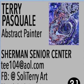 🎨 Meet Terry Pasquale – The Abstract Artist Who Transforms Paint into Wearable Art 🌟✨
📍 Exhibiting at Sherman Senior Center
🗓 December 6 & 7, 10am–4pm
Terry Pasquale is an abstract painter and craft innovator whose work pushes the boundaries of traditional art. Known for her striking abstract paintings, Terry brings her creativity off the canvas to design one-of-a-kind crafts that blend art with everyday functionality. Her pieces don’t just hang on the wall—they can be worn, carried, and enjoyed in daily life. 🌈✨
Her hand-drawn pouches are a perfect mix of form and function, ideal for any occasion, while her pendants made from dried paint drips capture the energy and vibrancy of her abstract paintings in wearable form. Some of her artwork is also featured on pillows, transforming each cushion into a colorful, functional accessory that brings art into the home. Every piece is unique, making it a perfect gift for anyone who loves bold, creative design.
Terry is a member of the Sherman Artists Association.
Explore Terry’s extraordinary paintings and functional crafts at the Sherman Senior Center during the Sherman Artists Open Studios Event on Dec 6 & 7 from 10am–4pm. See firsthand how she transforms abstract art into objects you can use, wear, and treasure.
📲 For more of Terry’s colorful creations, follow her on Facebook at @SoliTerryArt.
🗺️ Plan Your Tour!
Maps and printed Open Studio brochures are available at:
American Pie, The Daily Market, Limoncello, Sherman Library, and Sherman Wine & Spirits,
and online at ShermanArtists.org.
#ShermanArtists #OpenStudios #HolidayGifts #SupportLocalArt #ArtInSherman #ShopLocal #Raffle #ShermanCT #ArtEvent  #abstractpainter #acrylicpourpainter #wearableart