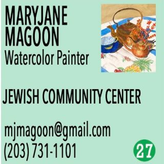 🌟 Meet MaryJane Magoon – The Watercolor Artist Who Breathes Life Into Color 🎨✨
📍 Exhibiting at Sherman JCC
🗓 December 6 & 7, 10am–4pm

MaryJane Magoon is a watercolor artist whose work reflects her lifelong passion for color, design, and the natural beauty of her surroundings. Originally from Michigan’s Upper Peninsula and having lived throughout the Midwest, MaryJane now calls Sherman, Connecticut home. Her background as an interior designer and certified color consultant deeply informs her art, allowing her to masterfully balance hue, contrast, and flow in every painting.

Inspired by the transparency and movement of watercolor, MaryJane captures the organic beauty of the natural world—letting her paint flow freely, much like the rhythms of nature itself. From lush landscapes to luminous abstracts, her work radiates emotion, harmony, and the pure joy of color. 🌸💧

MaryJane is a member of the Sherman Artists Association, the Society of Creative Arts, the New England Watercolor Society, the Northeast Watercolor Society, the Sherman Commission for the Arts, and the Kent Art Association. Her artistic reach extends far beyond her studio, inspiring both fellow artists and art enthusiasts alike.
Experience MaryJane’s vibrant watercolor paintings in person at the Sherman JCC during the Sherman Artists Open Studios Event on Dec 6 & 7 from 10am–4pm. Don’t miss the opportunity to see how she brings color and light to life with every brushstroke. 🎨✨
🗺️ Plan Your Tour!
Maps and printed Open Studio brochures are available at:
American Pie, The Daily Market, Limoncello, Sherman Library, and Sherman Wine & Spirits,
and online at ShermanArtists.org.
#ShermanArtists #OpenStudios #HolidayGifts #SupportLocalArt #ArtInSherman #ShopLocal #Raffle #ShermanCT #ArtEvent  #watercolorart