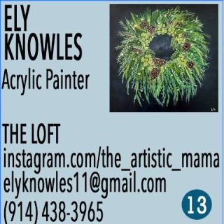 🎨Meet Ely Knowles – A Visionary Artist Who Transforms Color into Depth ✨
📍 Exhibiting at The Loft
🗓 December 6 & 7, 10am–4pm

Ely Knowles is a passionate artist whose creative journey began with acrylic painting and has evolved into a stunning exploration of three-dimensional art. With a sharp eye for color and composition, Ely’s paintings come to life with vibrant hues and intricate designs that draw you in.

But her artistry doesn’t stop there—Ely blends plaster and fabric to create mixed-media pieces rich in texture, dimension, and depth, adding new layers of emotion and complexity to her work. She is also a writer and, for the past five years, a woodworker, bringing even more creativity and skill to her artistic practice. 🎨💫
A proud member of the Sherman Artists Association, Ely is deeply involved in the local art community. Her work reflects not only her personal vision but also her dedication to fostering creativity in her community.

✨ Visit Ely Knowles at The Loft during Sherman Artists Open Studios, December 6 & 7, from 10am to 4pm, and explore her stunning paintings, textured mixed-media pieces, and more. Every work offers something new to discover, from fluid color dynamics to tactile depth that engages the senses.
For more of Ely’s captivating creations, visit elyknowlesart.com or follow her on Instagram: @the_artistic_mama🌟
🗺️ Plan Your Tour!
Maps and printed Open Studio brochures are available at:
American Pie, The Daily Market, Limoncello, Sherman Library, and Sherman Wine & Spirits, and on our website at ShermanArtists.org.

#ShermanArtists #OpenStudios #HolidayGifts #SupportLocalArt #ArtInSherman #ShopLocal #Raffle #ShermanCT #ArtEvent 
@elyknowlesart